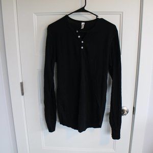 American Apparel waffle henley, medium